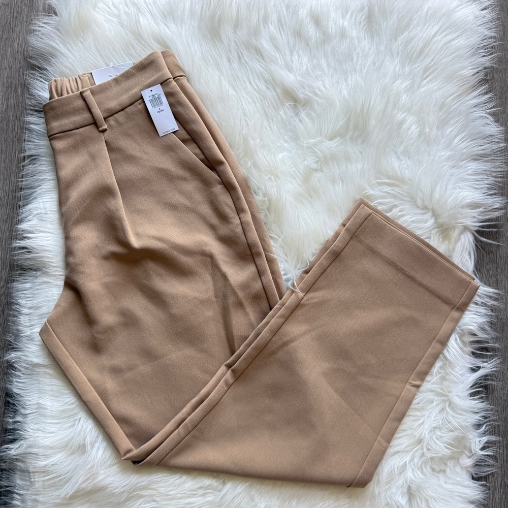 Old Navy Tan Taylor Trouser Pants Extra High Rise Small Petite SP